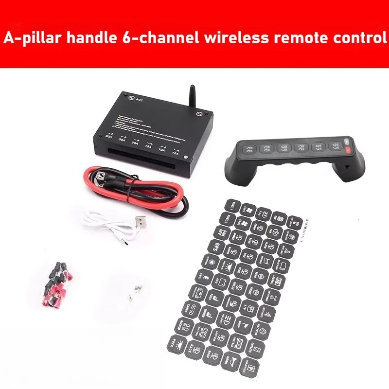 For Lexus LX570 Car A-pillar 6-way Handle Switch Modified LED Spotlight Integrated Wireless Remote Control Switch Accessories detail image 6