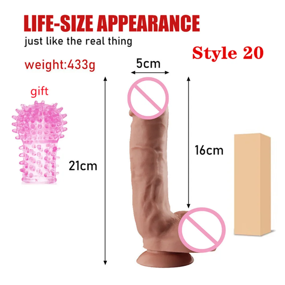 Realistic silicone dildo large penis thick female dildo sex toys G-spot vaginal stimulator female masturbation sex products sex toys
