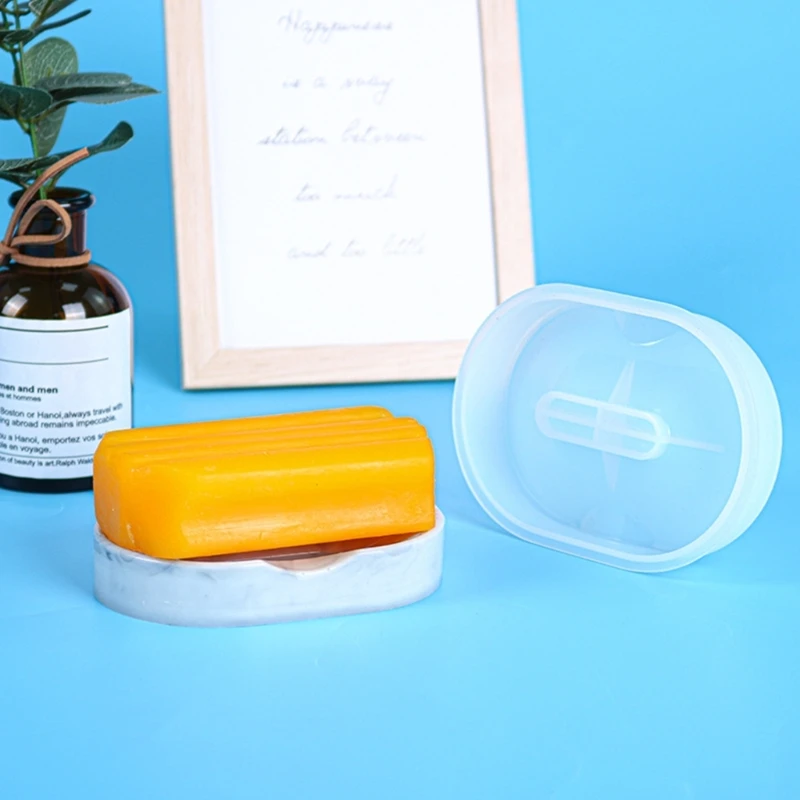 Soap Container Epoxy Resin Molds Soap Dish Silicone Moulds for DIY Casting Mold