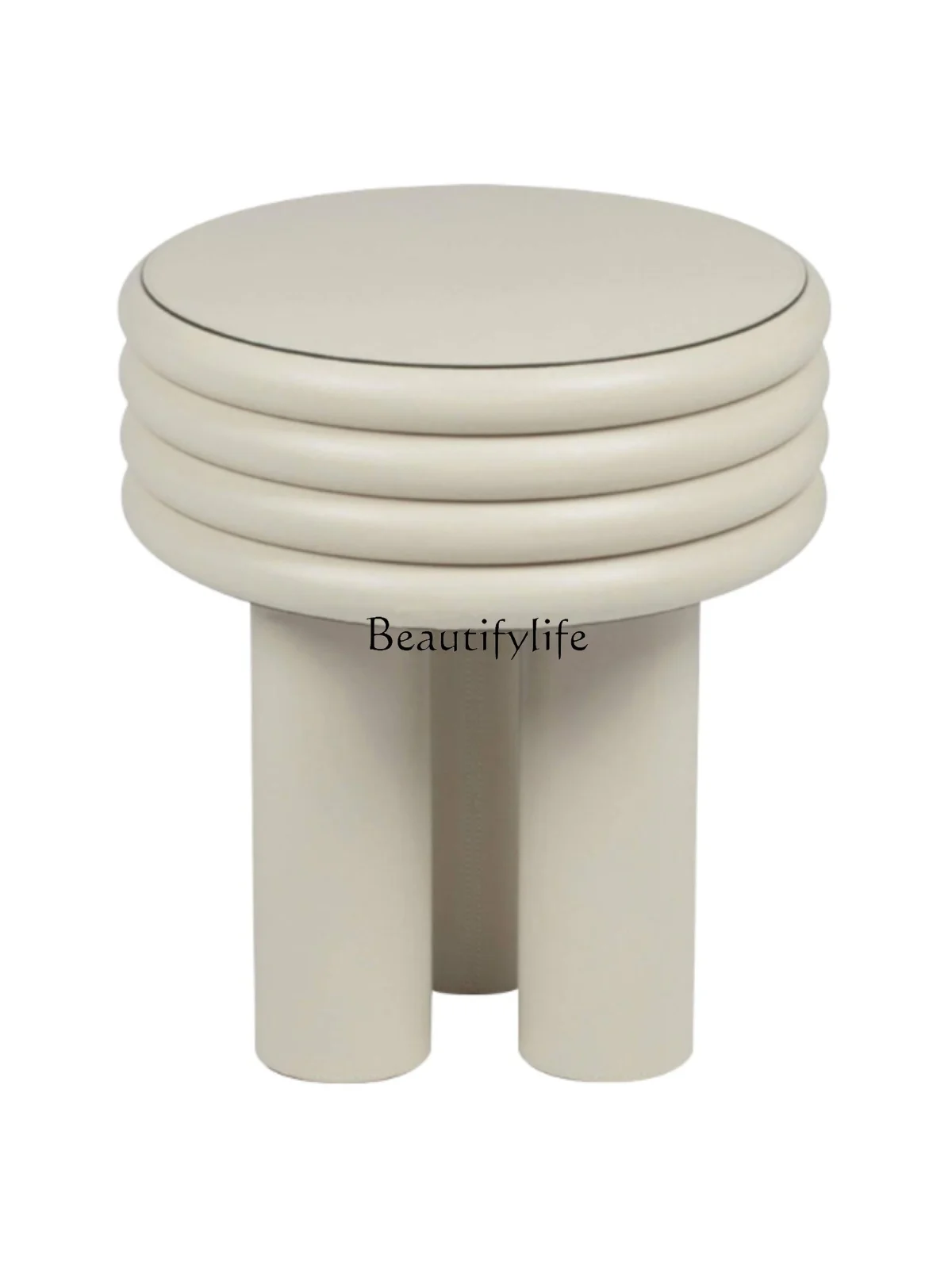 

Nordic Simple Light Luxury round Low Stool Small Coffee Table Bedside and Sofa Side Table