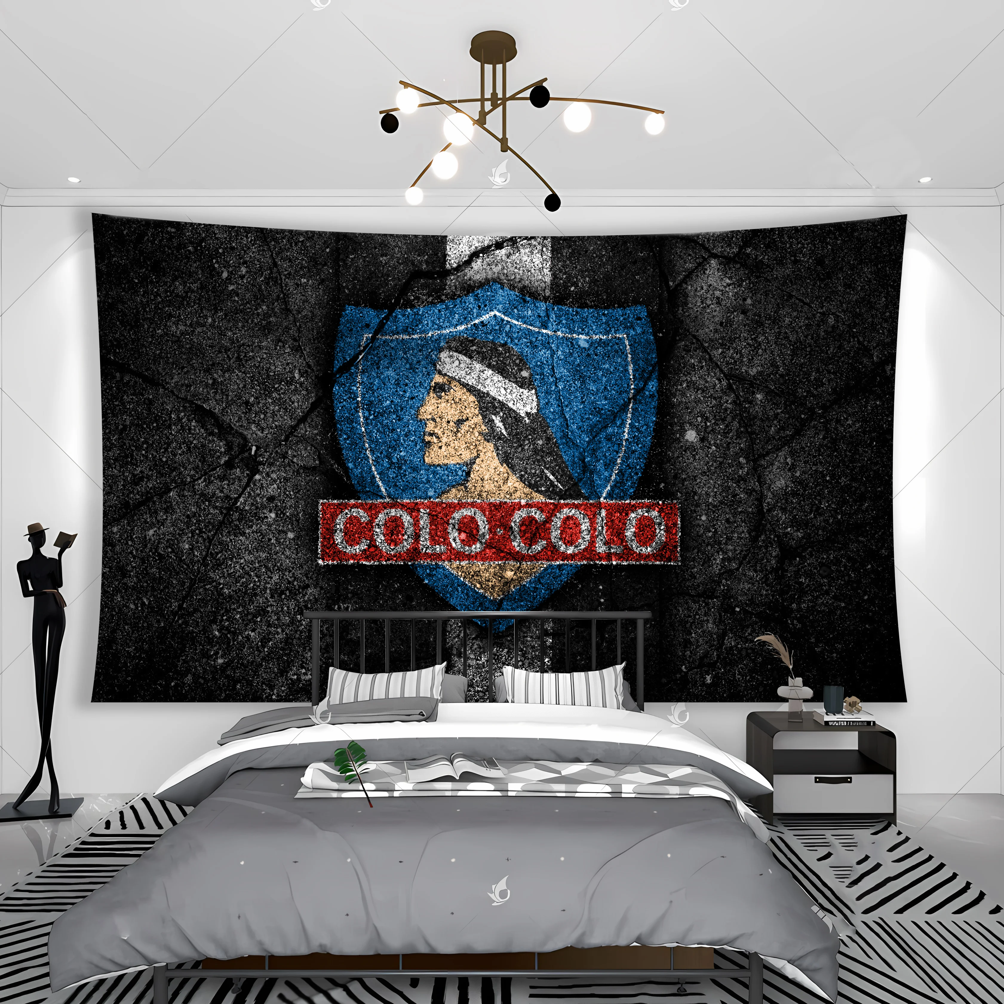 Chile Club Social Y Deportivo Colo-Colos Tapestry Banner Flag Garage Club Wall Hanging Decoration tapestry decor