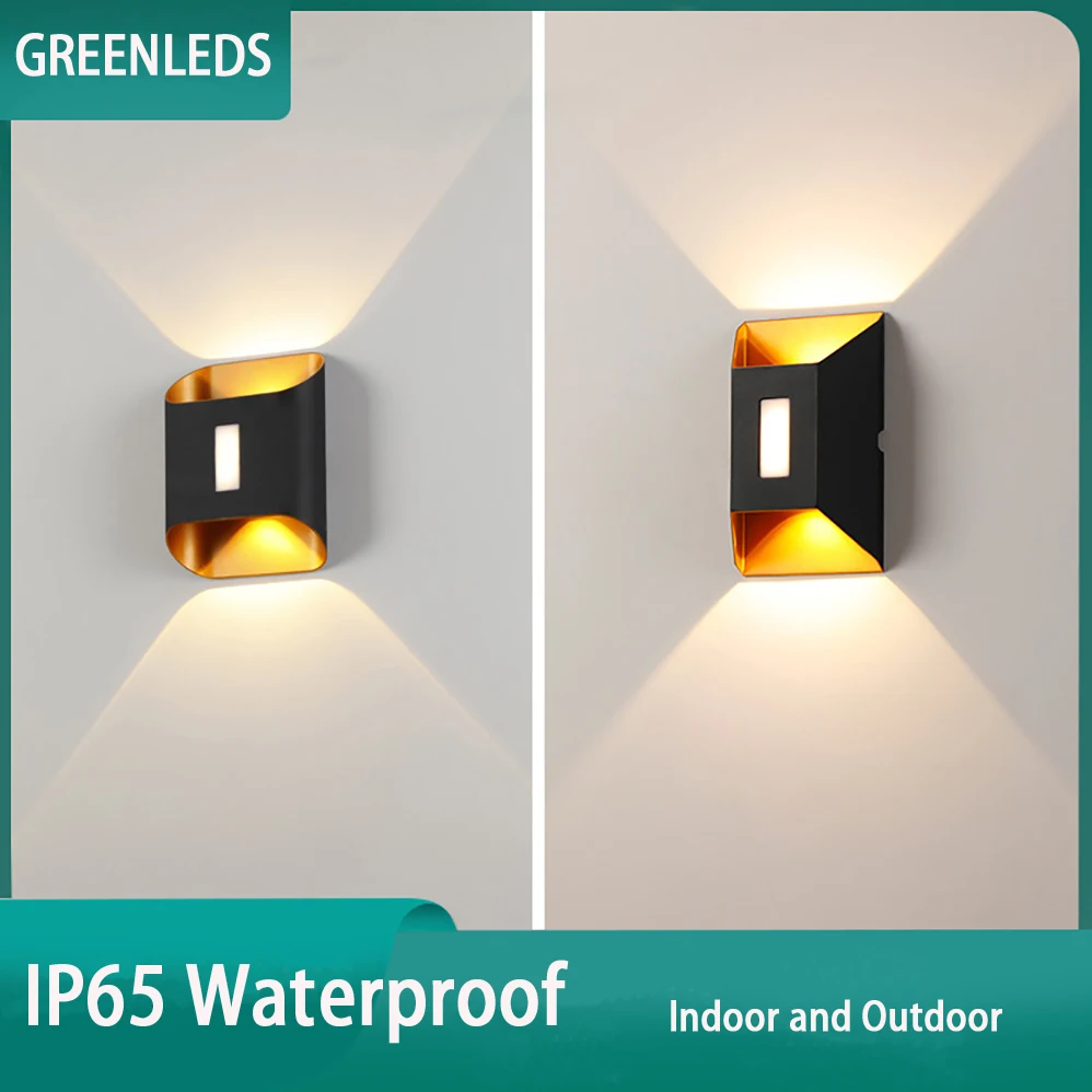 

LED Wall Lamp AC85-265V 12W IP65 Waterproof Indoor/Outdoor 2 Types Modern Minimalist Style Lamps with 3 Years Warranties