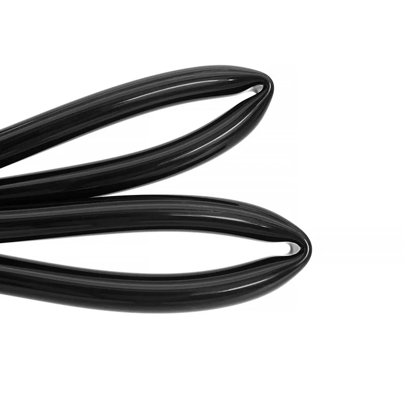 2-Meter Flexible Black Transparent Food-Grade Silicone Rubber Hose - Nontoxic Tubing