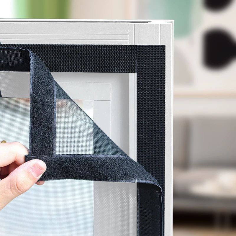 mosquito nets for windows Self-adhesive and reusable,anti-mosquito window screens, tulle, customizable in summer washable mesh