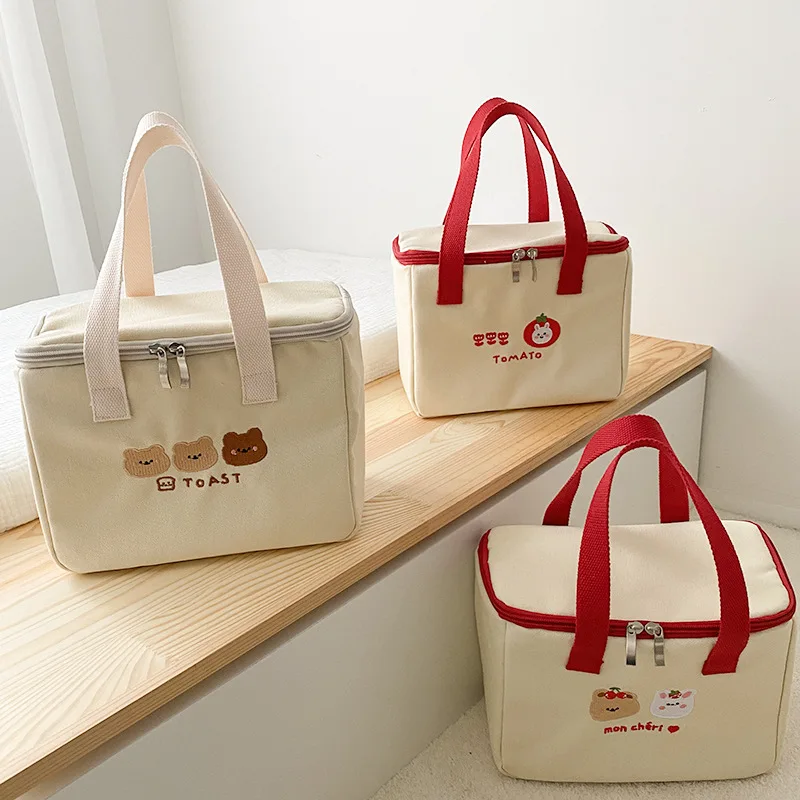 

Cartoon Cute Lunch Bags for Children Girls Thermal Lunchbox School Child Lunch Box Insulation Mommy Bag Baby Diaper Tote