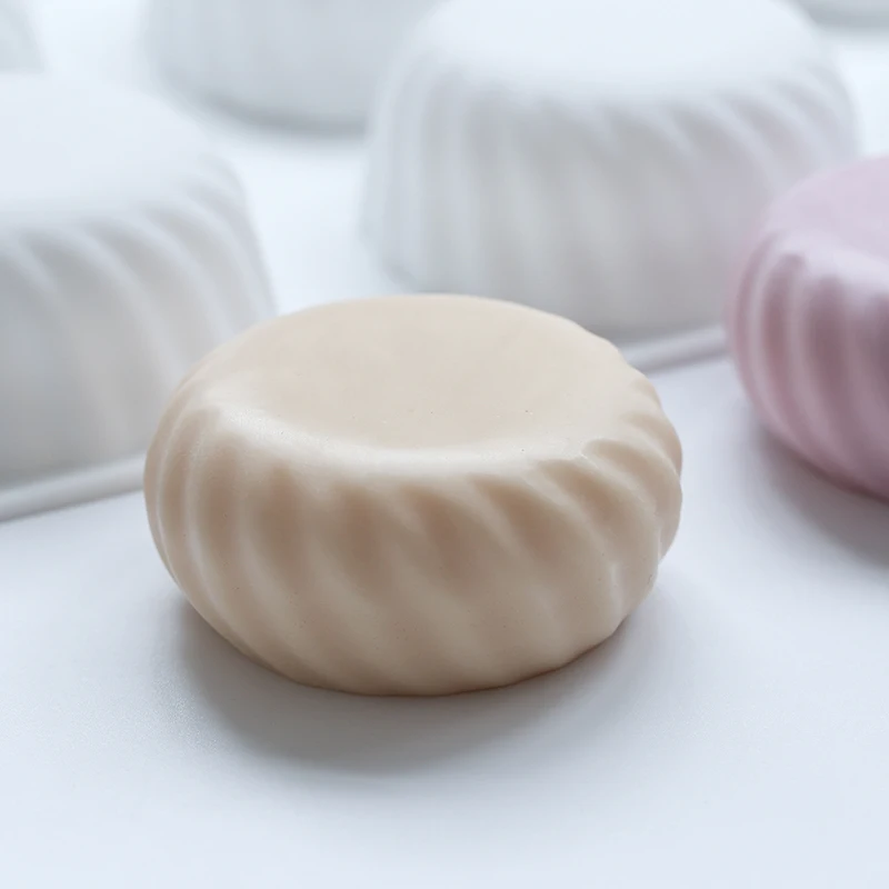 Silicone Mold Soap Molds Bath Bomb Mold Round 6 Holes Gear Mousse Silicone Mold Handmade Soap Mold Bath Bomb Sugarcraft Soap Making Supplies Chocolate
