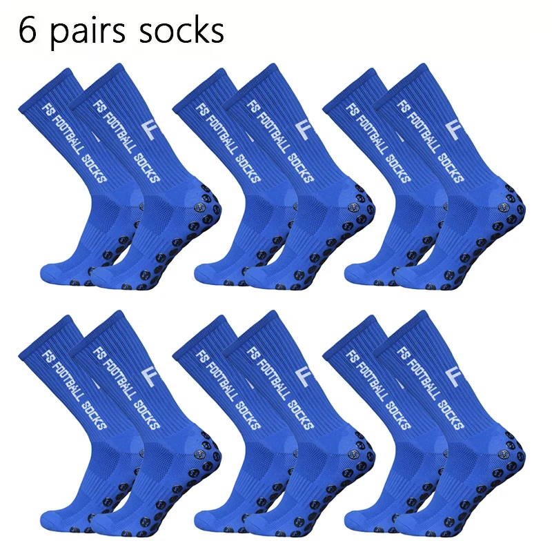 6 Pairs Breathable Non-Slip Sports Socks