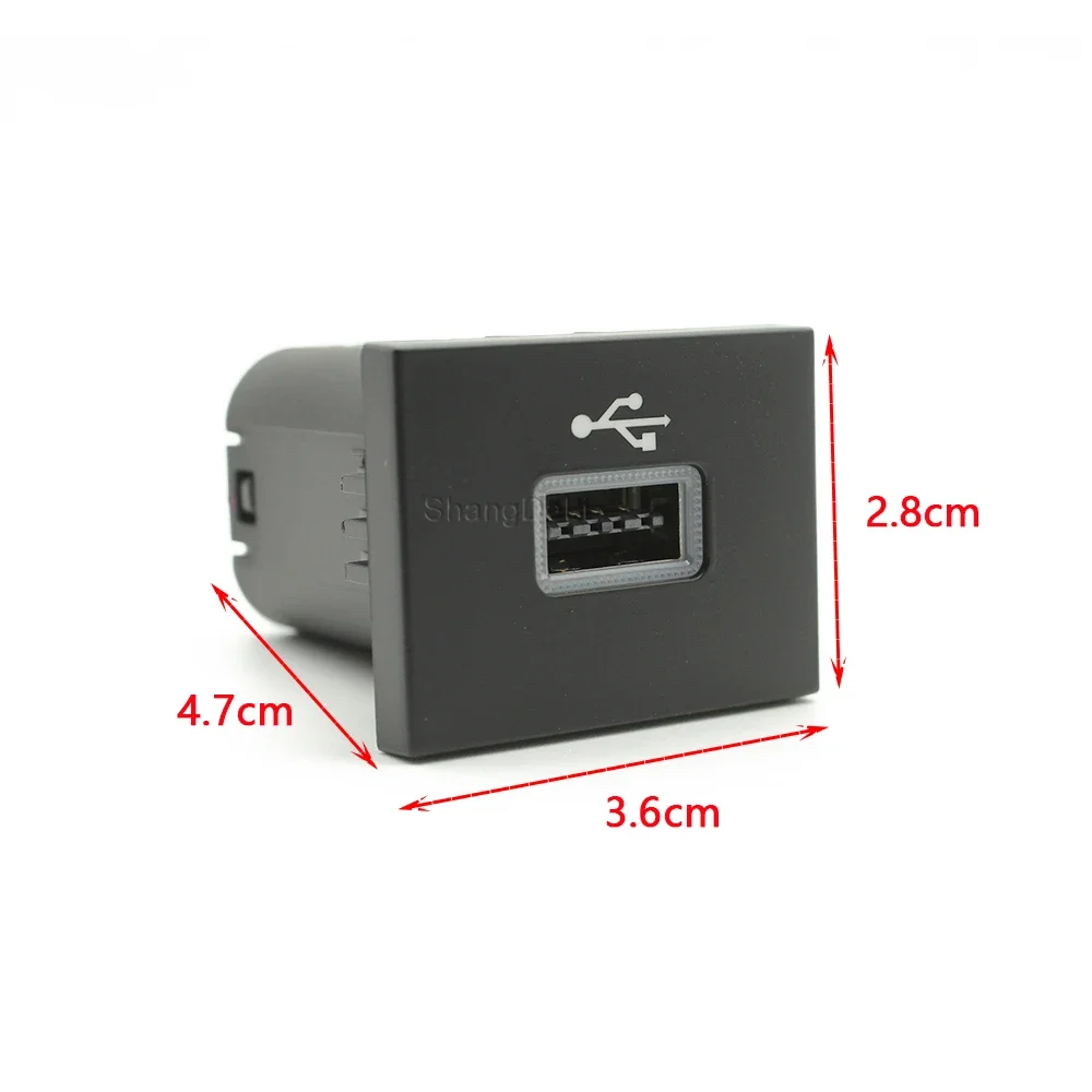 자동차 블랙 USB 입력 어댑터 오디오 라디오 u 디스크 플래시 소켓 인터페이스 케이블 포드 포커스 2 Mk2 2009-2011