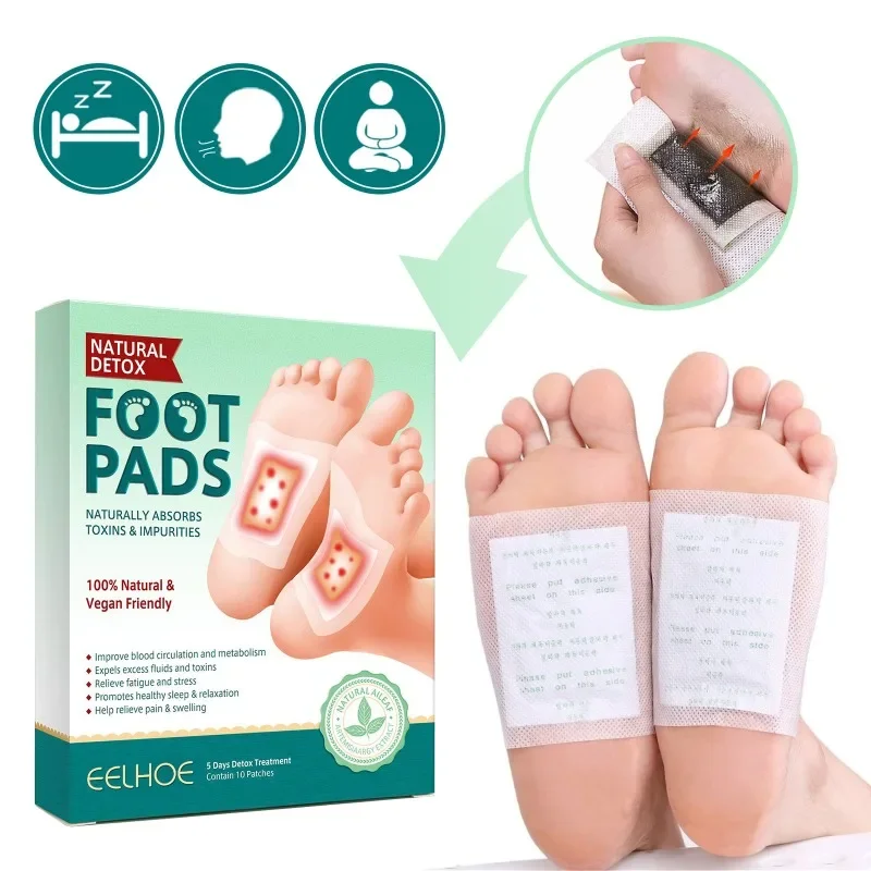 

Sdatter Cleansing foot patch help sleep relaxe relieve fatigue stress Anxiety Improve Insomnia expels cold dampness feet Detox b