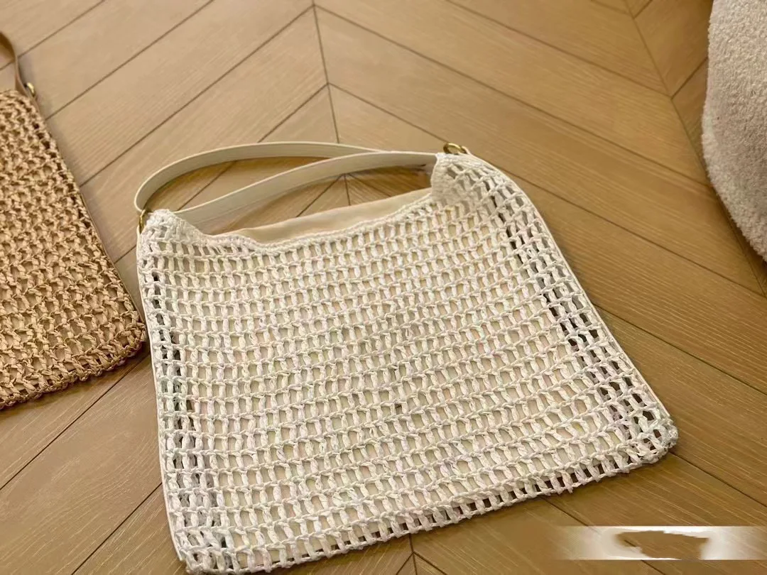 YS 2024 New Portable Large CapaCity Three-dimensional Flower Shaped ToTe Grass Woven Single Shoulder Women's Bag,