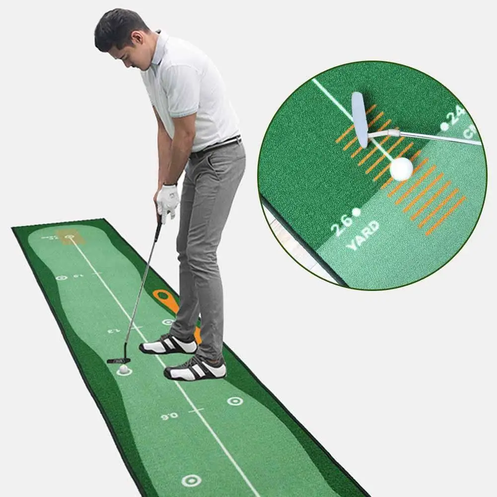 Golf Putting Practice Rug Antislip Mini Golf Putting Mat Thick Wear