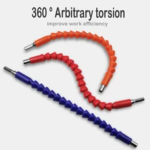 

Realmote 295mm 3-5pcs Screwdriver Bend Universal Adapter Extension Rod Drill Bit Flexible Shaft Electrical Tool Accessories