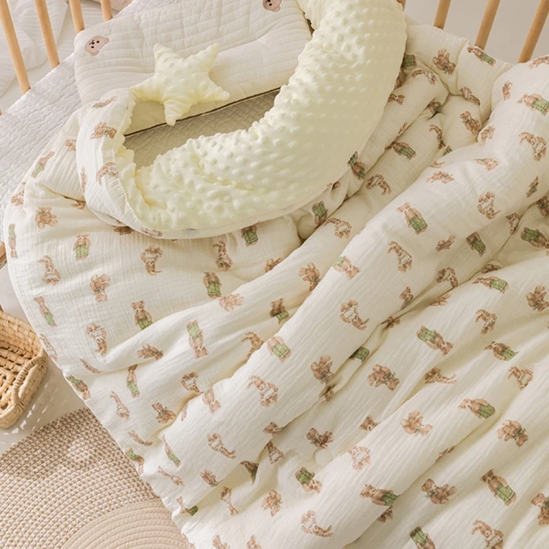 Infant Swaddles Wraps Cotton Muslin Blanket for Baby Soft Breathable Cover