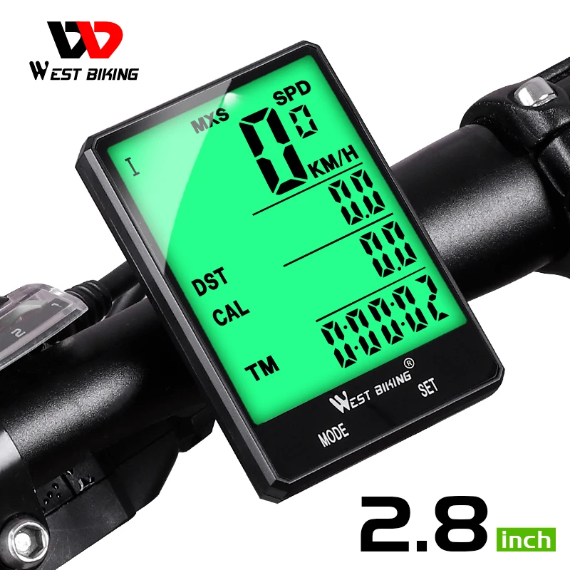 Velocímetro inalámbrico para bicicleta de montaña y carretera, odómetro con  retroiluminación, IPX5, impermeable, 2,5 pulgadas - AliExpress