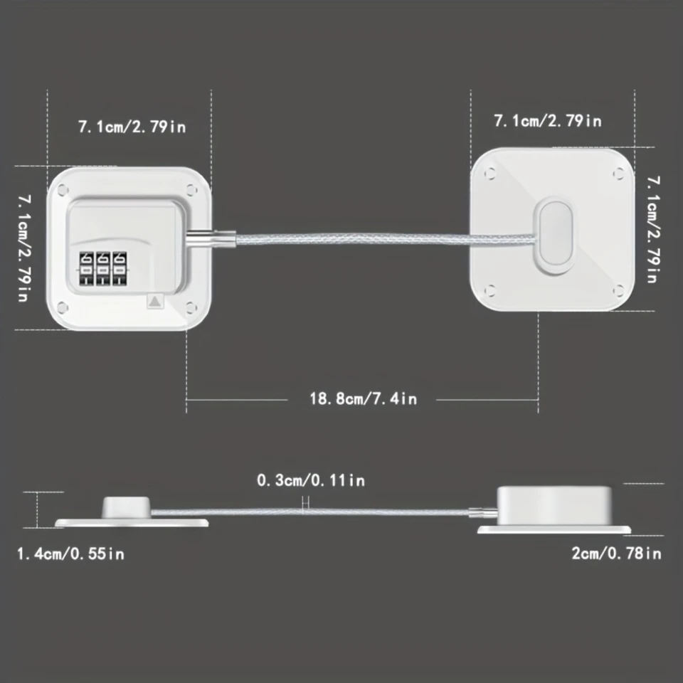 Digital Refrigerator Lock for Child Safety Protection