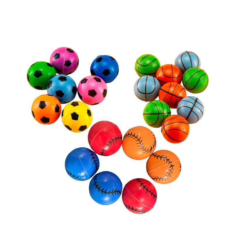 Pcs 30mm Soccer Modeling Bouncy Ball Color Elastic Small