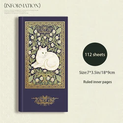 European Vintage - Inspired Illustrated Notebook, Premium Aesthetic Journal with Blank Pages (12)