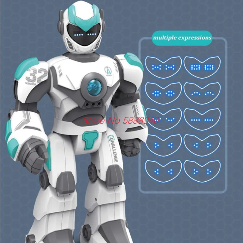 40CM Large Smart Voice Dialogue RC Robot 2.4G Gesture Sensing Programming Sing Dancing 3 Remote Control Modes Robot Kids Gift 2