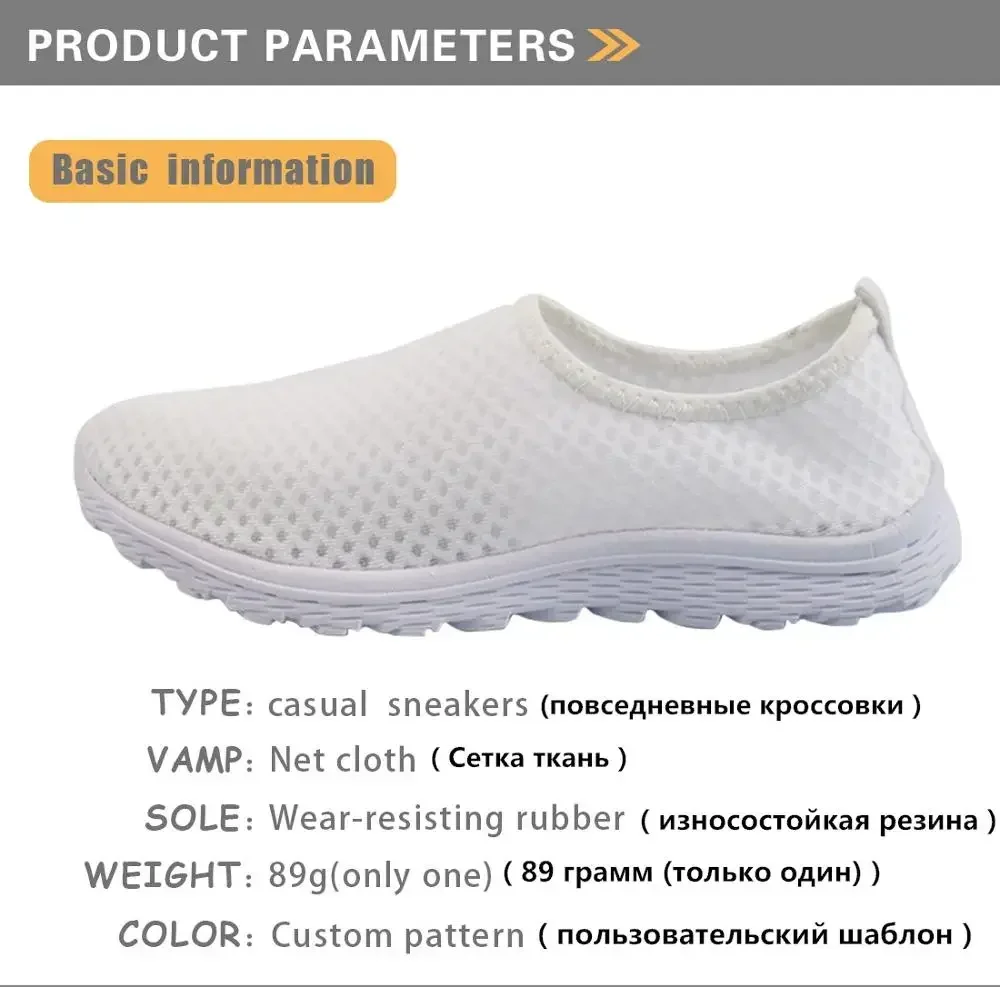 Women's Flats Nursing Shoes Cartoon Gradient Nurses Bear Print Mesh Breath Loafers Summer Beach Cute Female Footwear