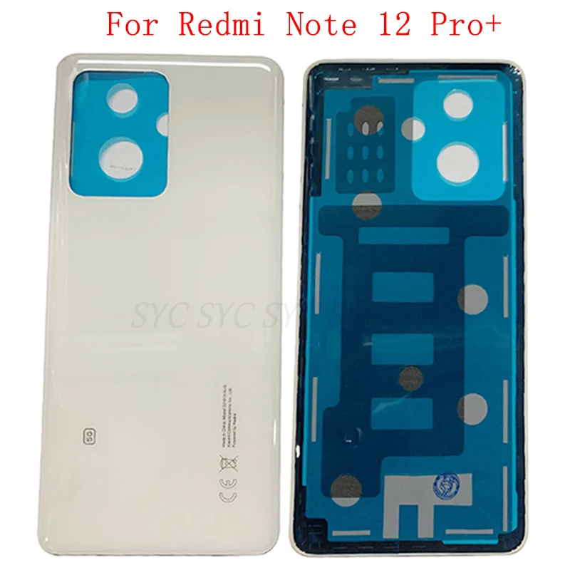 

Оригинальная крышка батарейного отсека задняя крышка Корпус для Xiaomi Redmi Note 12 Pro + задняя крышка с логотипом запасные части