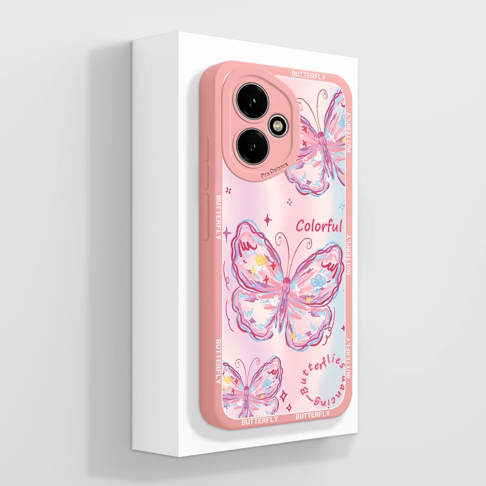 Cute Cat Pattern Soft Phone Case - High-Quality Shockproof Back Cover