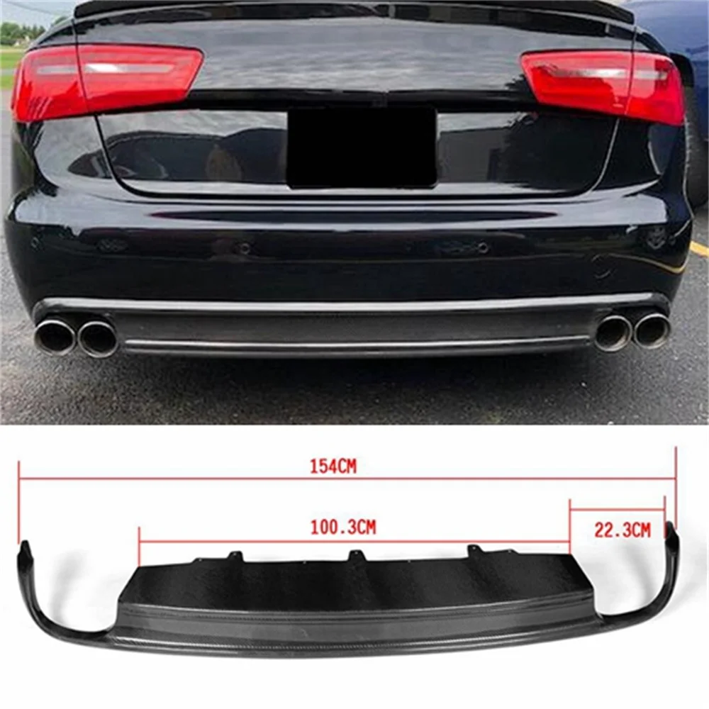 

For13UP Audi A6 modified S6 carbon fiber rear bumper diffuser