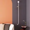 Nordic Men Metal Black Coat Racks Wall Iron Mounted Entryway Modern Bedroom Clothes Rack Simple Garment Perchero Decorative 4