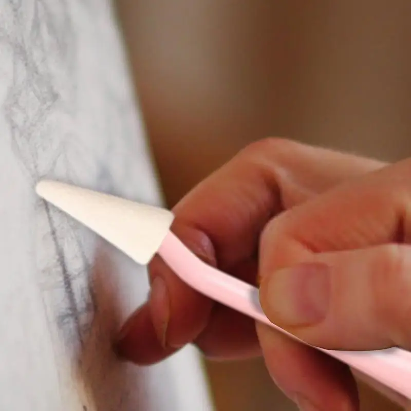 Blending Stumps Paper Art Blending Stumps Multipurpose Ergonomic Sketch Wipe Scrapers With Rub Sponge For Artist Charcoal