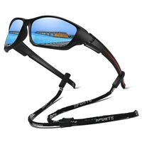 Lunettes de soleil de sport avec chaîne pour hommes et femmes, idéales pour la course, l'alpinisme, la pêche, la conduite et les activités de plein air – Lunettes de protection de sécurité 4