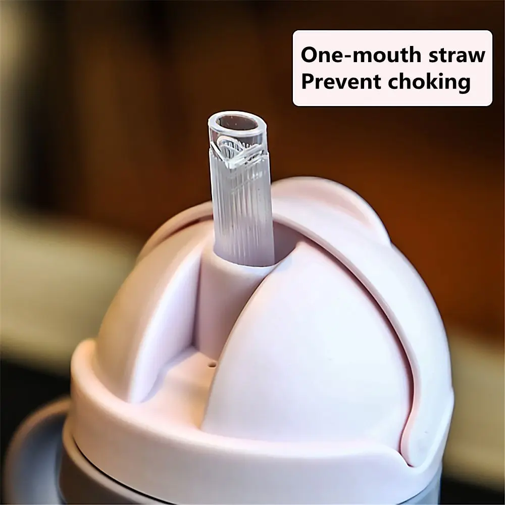 새로운 물병 용 손잡이 달린 젖병컵 유니섹스 학습컵 빨대가 있는 중력볼 컵