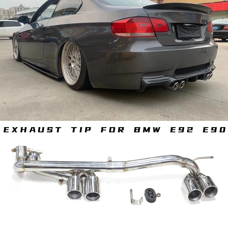 304 Stainless Steel Car Exhaust Pipe For Bmw E90 E92 E93 320i 325i
