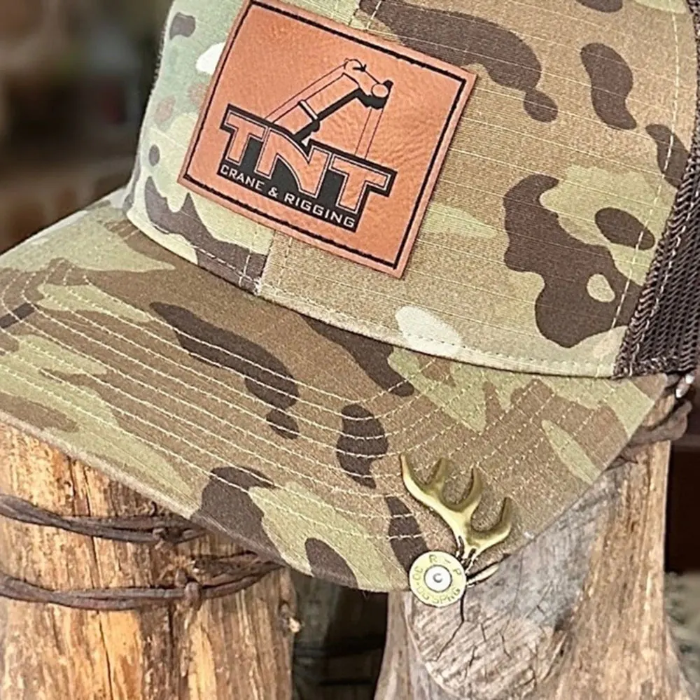 Hat Clips for Brim Brass Antler Hat Clip Metal Brim Clip for Outdoorsman Handcrafted Brass Hunting Accessories Gift outdoor clips