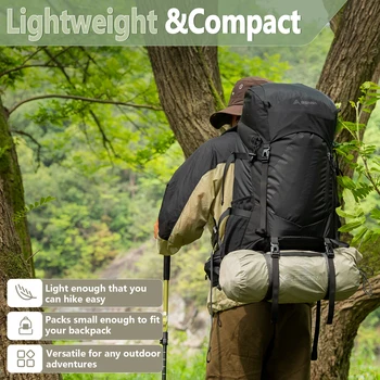 BISINNA Ultralight Outdoor Camping Tent 2 Person Double Layer Waterproof Portable Easy to Set up Tent for Hiking Travelli 6