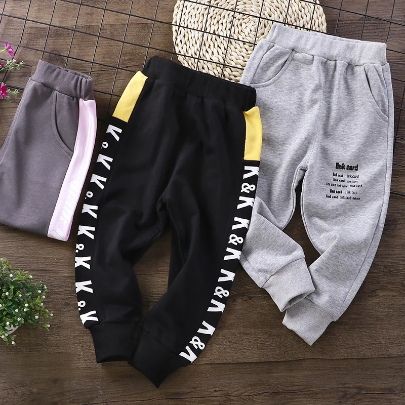 

Children's Sport Pants Casual Pants Autumn and Winter New Children's Pants Cotton Sweatpants Children Men's Pants Korean Fashion