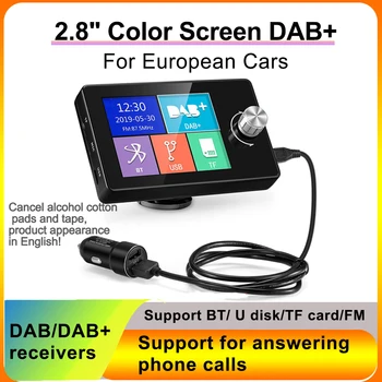 Ezonetronics DAB Radio Receiver In Car with Screen Stereo Sound Digital Signal Antenna Broadcast Adapter FM Transmitter 1