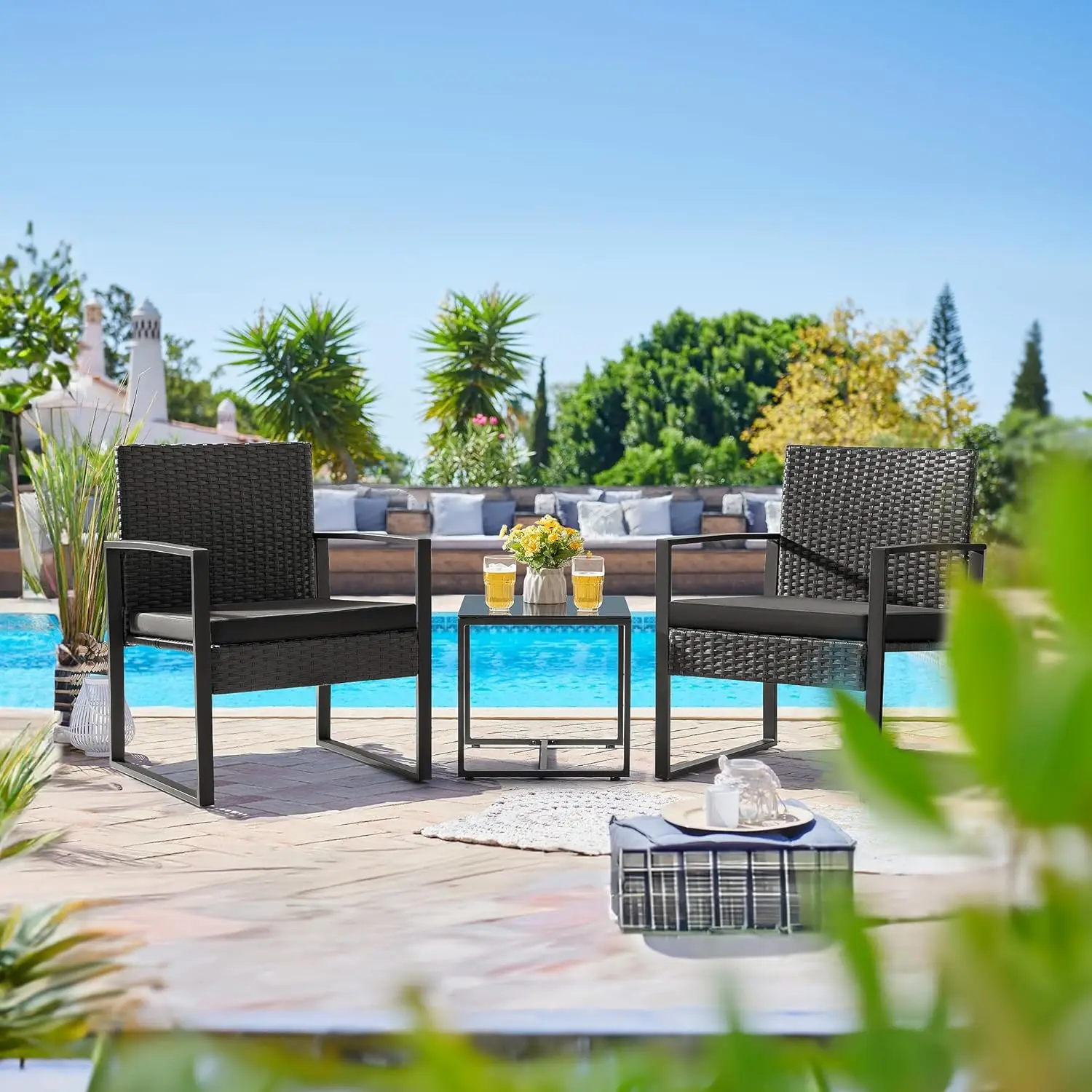 Patio Wicker Furniture Set