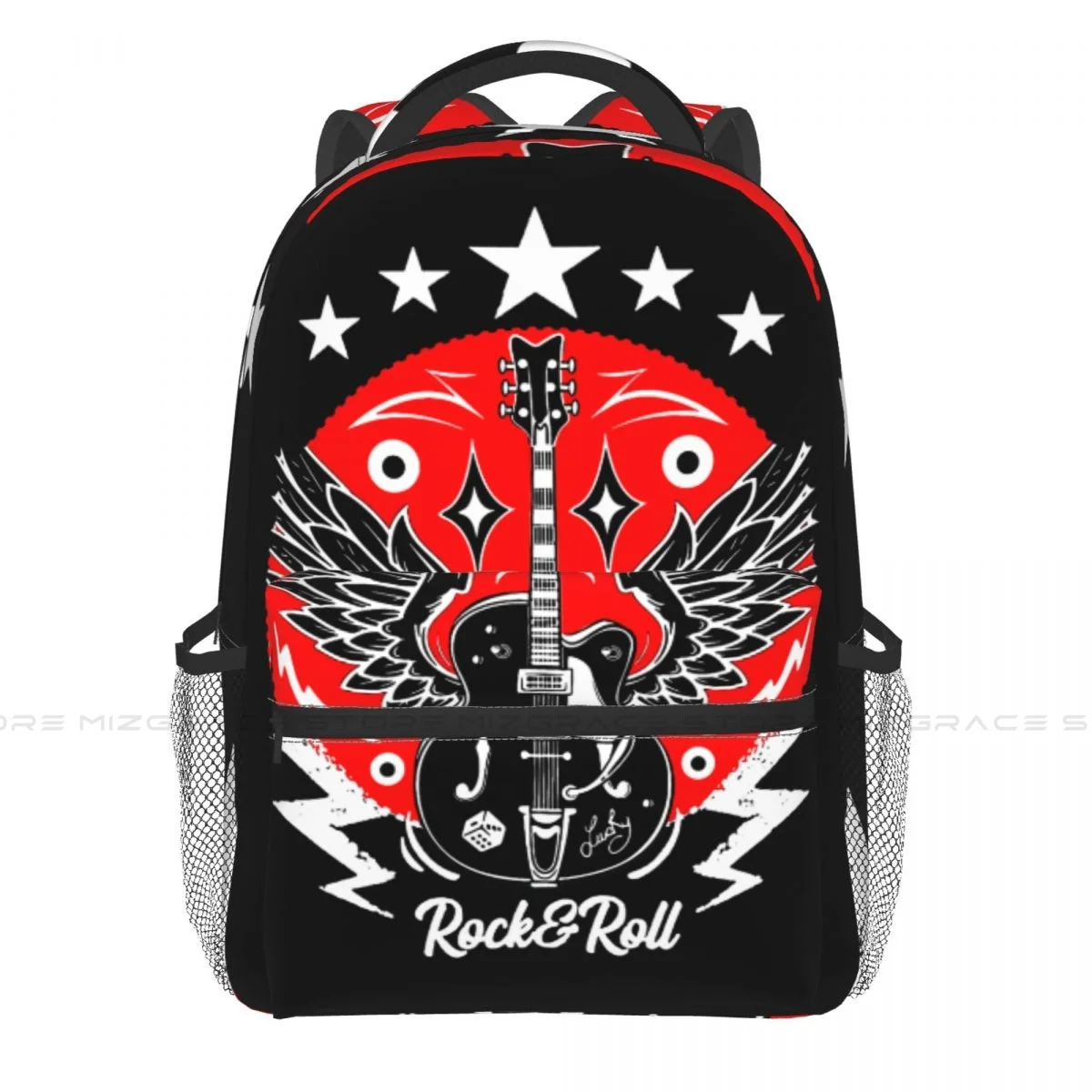 

Рюкзак мягкий для мальчиков и девочек, модный винтажный школьный ранец для подростков и книг в стиле рокабилли, унисекс