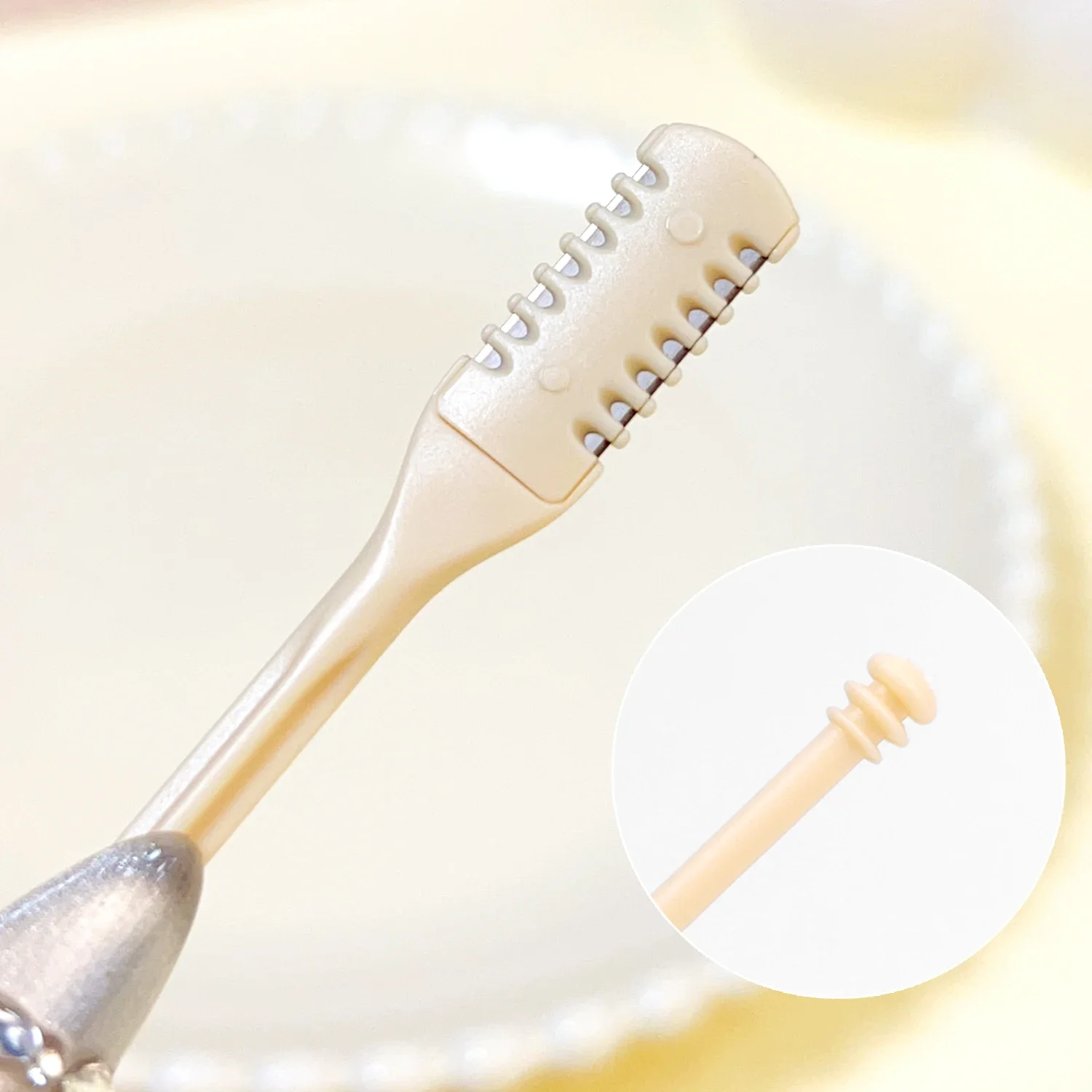 Double-head Comb Nose Hair Trimmer Reusable Nose Hair Scraper Clean Remover Small Manual Hair Removal Shaving Scissors Tools 4