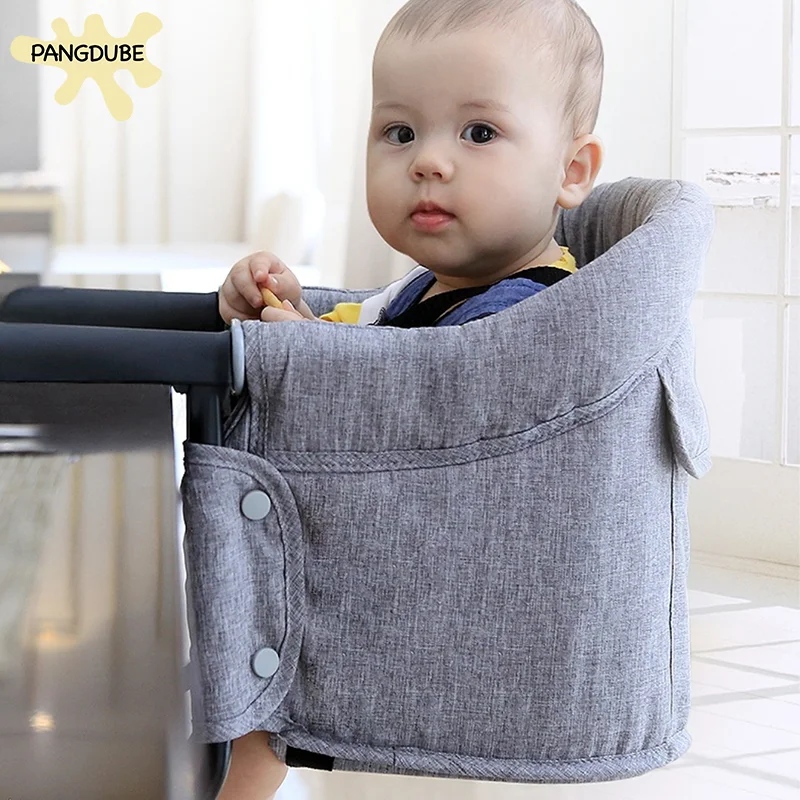 PANGDUBE Chaise haute portable pour bébé pour voyage, siège d'alimentation pliable avec plateau, chaise de salle à manger légère pour nourrissons et tout-petits