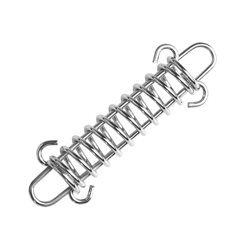 Wind Rope Buckle Spring Hook Buckle High Strength Steel Rope Buckle for Camping Pro Fixed Hook Buckle Tarps Tent hiberni 5 pcs square spring hook luggage hardware hook buckle bag connection metal zinc alloy rhombic opening spring buckle