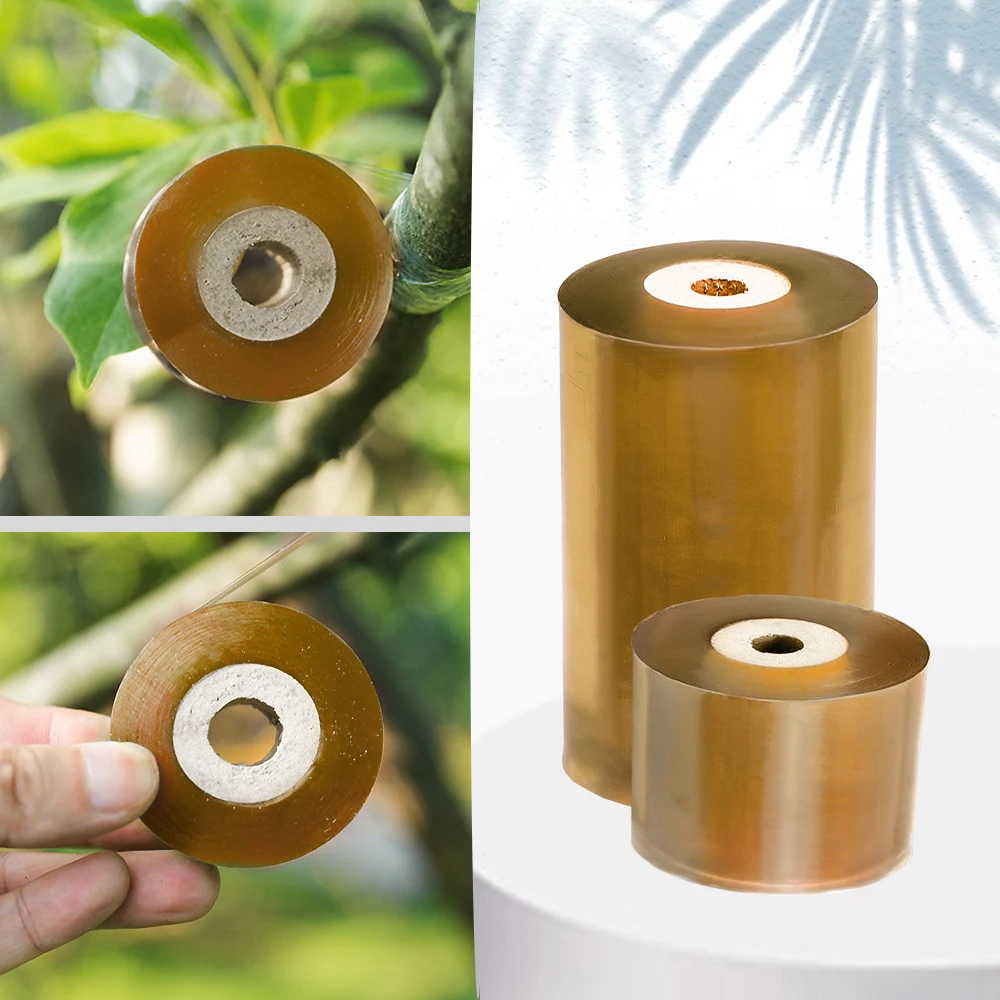 Grafting Tape PE Self-adhesive Stretchable Clear Repair Film for Tree Plant Seedlings Vine Tomato Planting