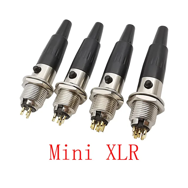 5 Pin Male Female Panel Connector  Xlr Mini 3 Pin Female 4 Pin Male - Mini  Adapter 3 - Aliexpress