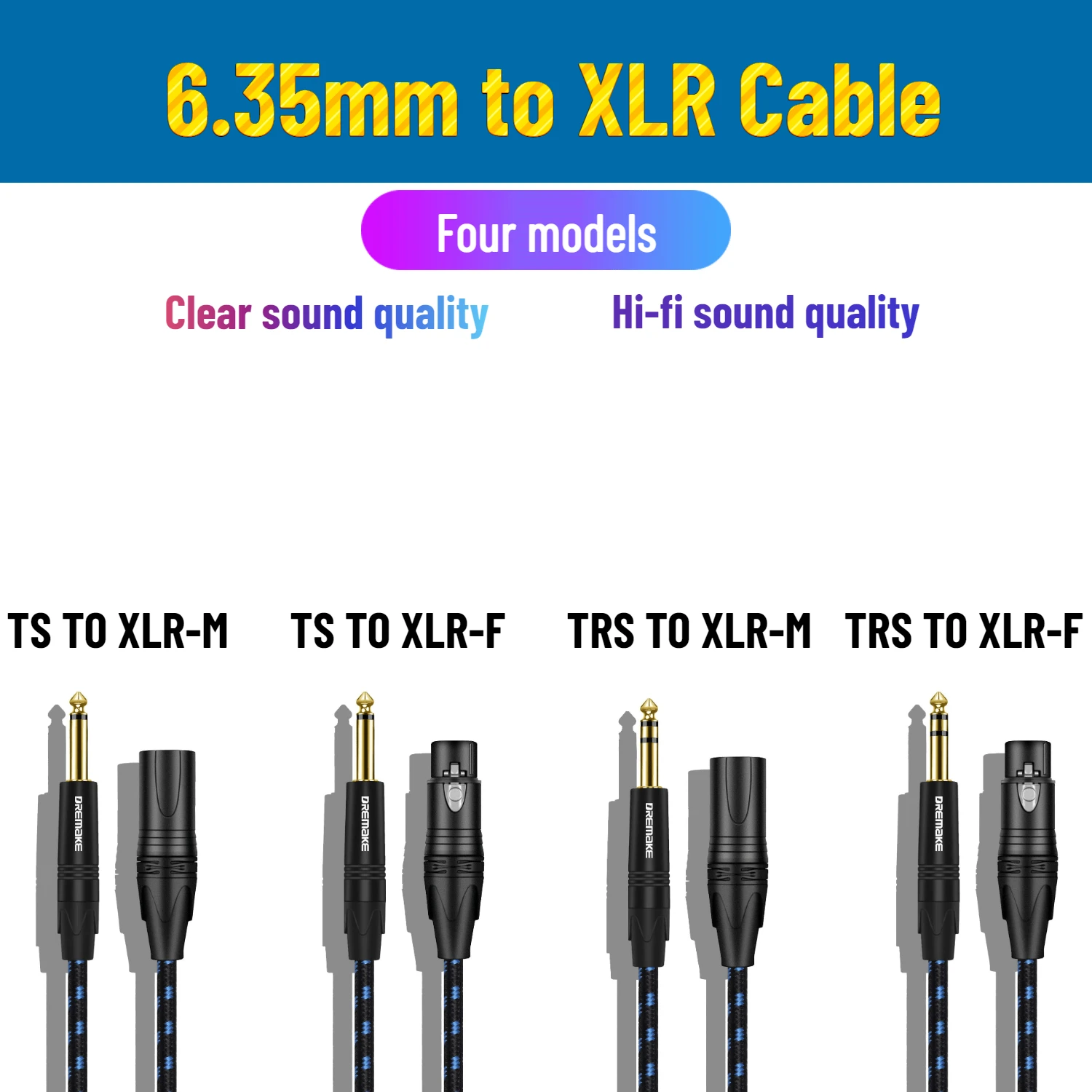 Xlr Cables Balanced Unbalanced Cable Xlr Balanced Microphone 1/4'' Xlr Cable Aliexpress