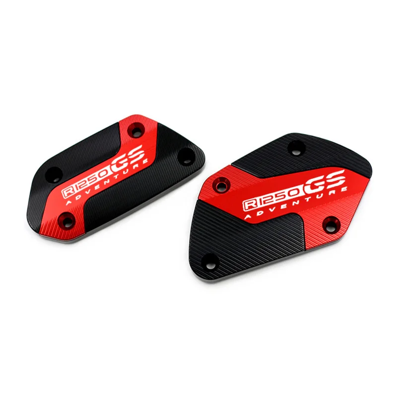 Premium Aluminum Front Clutch & Brake Fluid Reservoir Cap Cover for Adventure Motorcycles