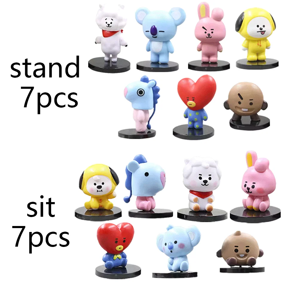 7/14 stücke B/T/21 Funktionale Puppe Tata Chimmy Kreative Ornamente Interaktive Vollen Satz Action Figur Spielzeug Mädchen Urlaub geschenk – Detail 15