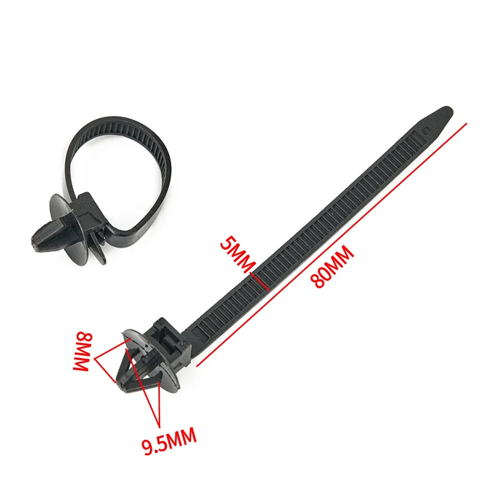 Car wire clips 50pcs Wire Harness Fastener Cable Clamp Clips Cable Ties Management Car Wire Organizers For Car Hose Fastening Zip Strap