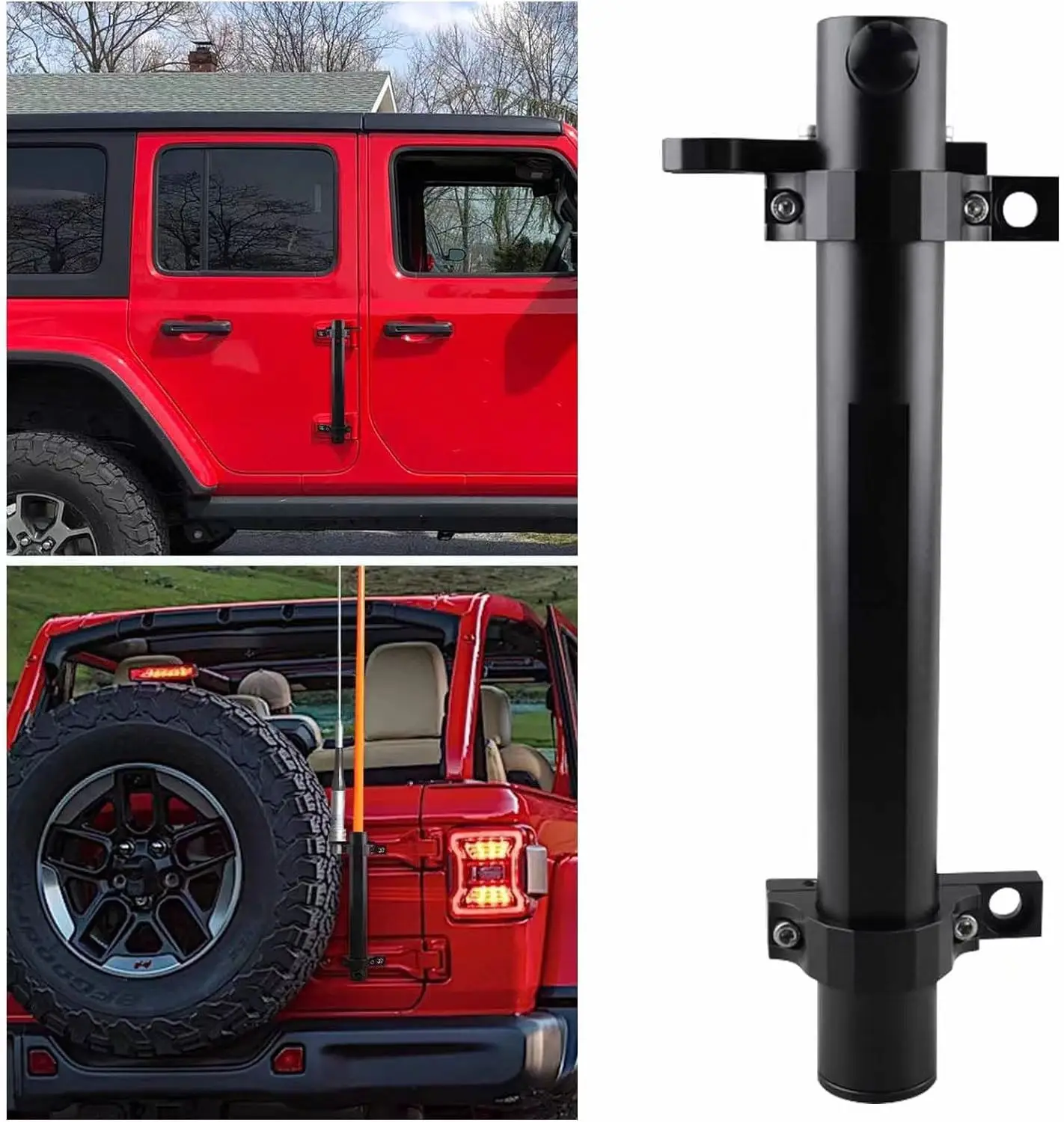 Jeep Wrangler JK ジープラングラー テールゲート 強化ヒンジ 上部のテールゲートヒンジカバー、装飾的なキャップ、jkリアドア