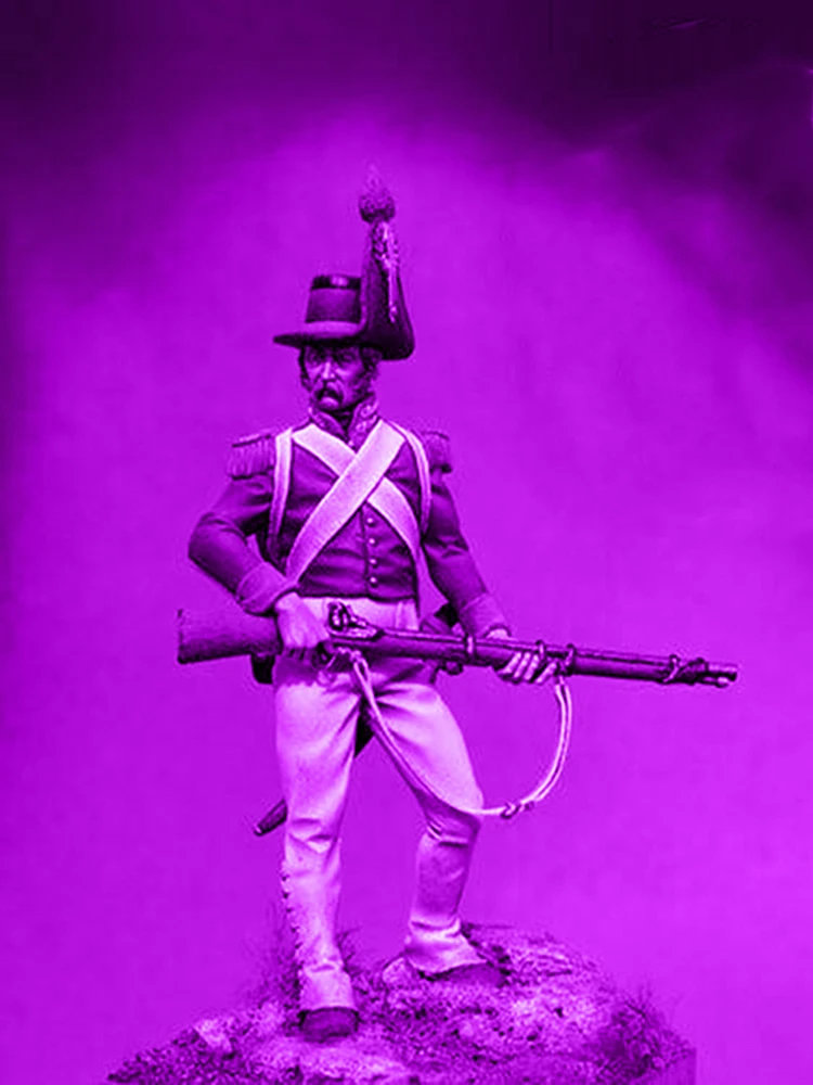 Unmontierter 1/32 54 mm alter Mannständer und Hut 54 mm (mit Sockel) Miniaturmodellbausätze aus Kunstharz, unbemalt