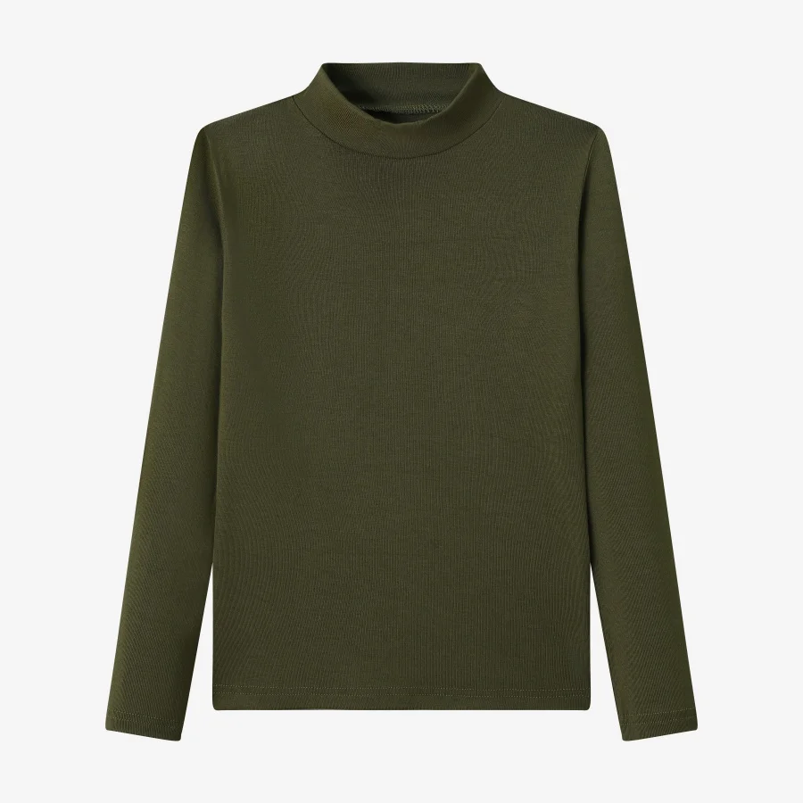 Green mockneck