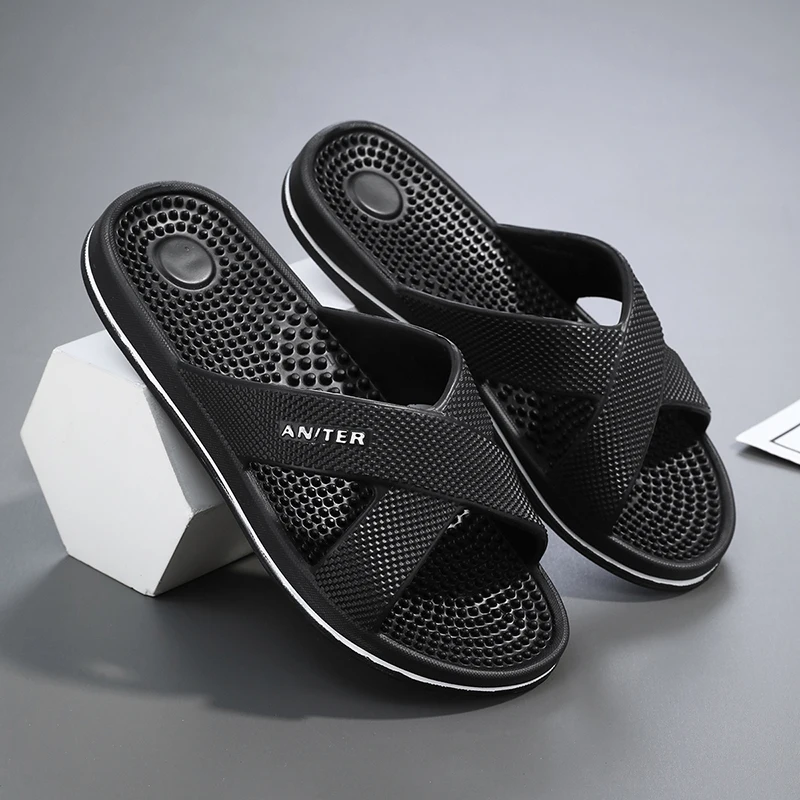 الرجال نِعال تدليك تنفس شبشب منزل شباشب حمام غرفة...